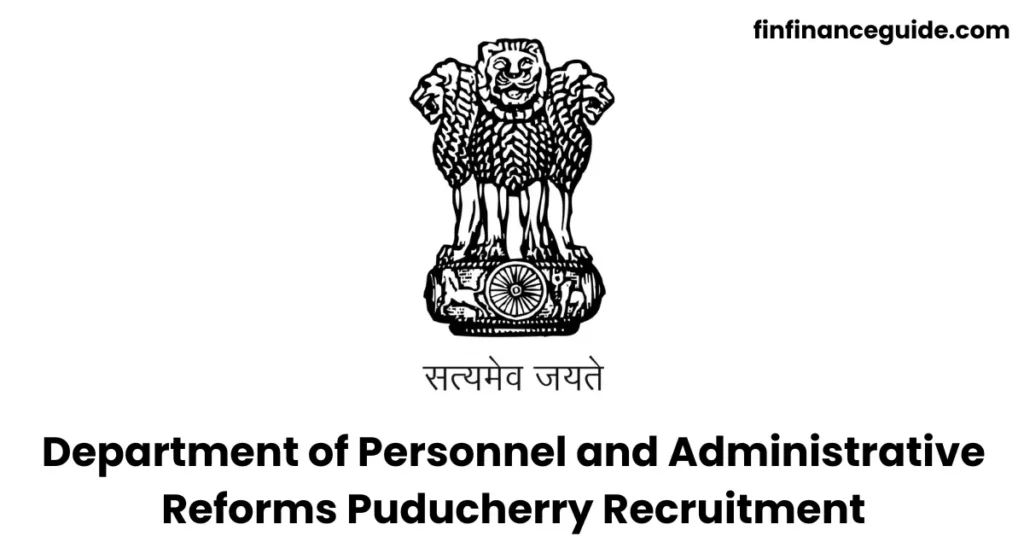 DPAR Puducherry Recruitment 