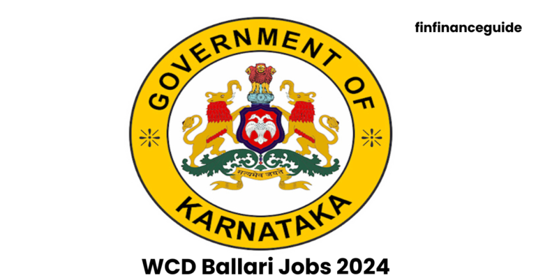 WCD Ballari Jobs 2024 